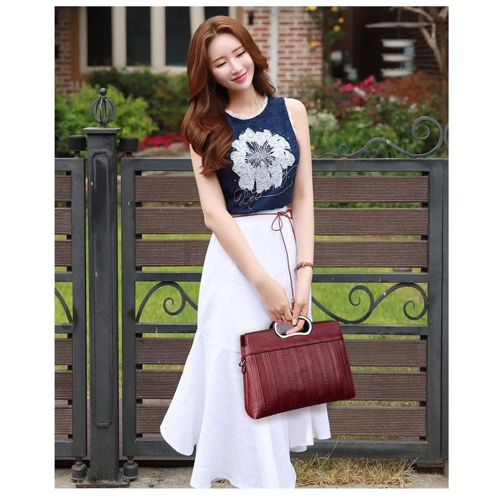 <bold>Top-Handle / Crossbody Bag  <br>Vegan-Leather