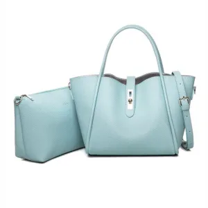 <bold>Tote & Crossbody Bag Set <br>Vegan-Leather
