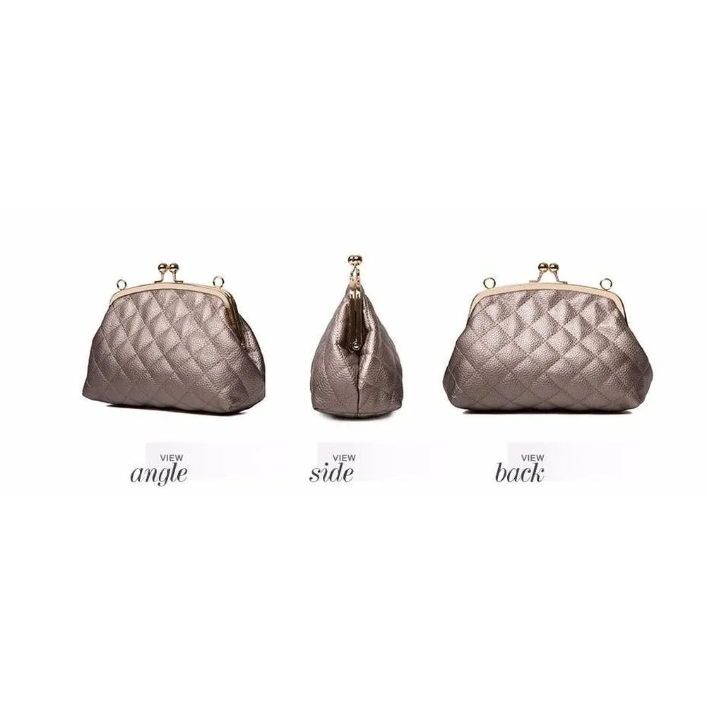 <bold>Tote Crossbody Bag & Purse Set <br>Vegan-Leather