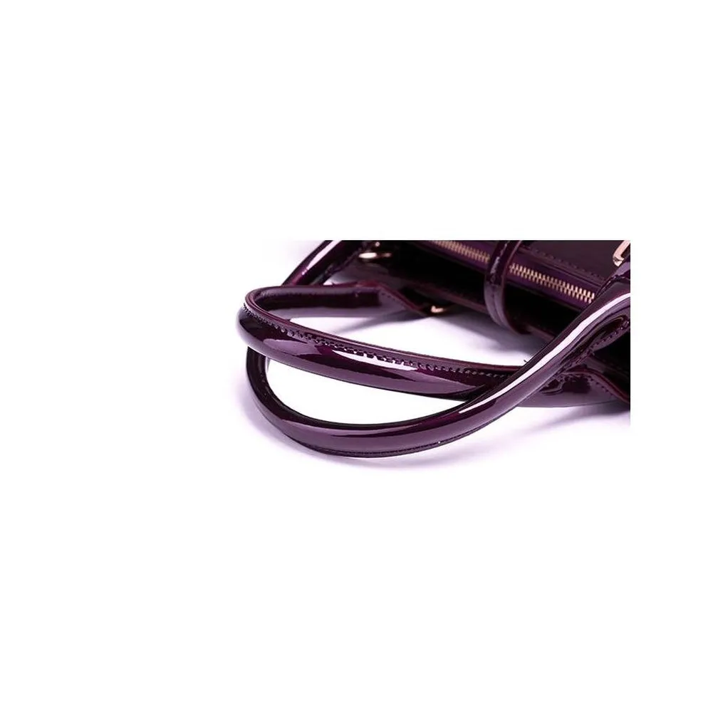 <bold>Tote Crossbody Bag & Purse Set <br>Vegan-Leather