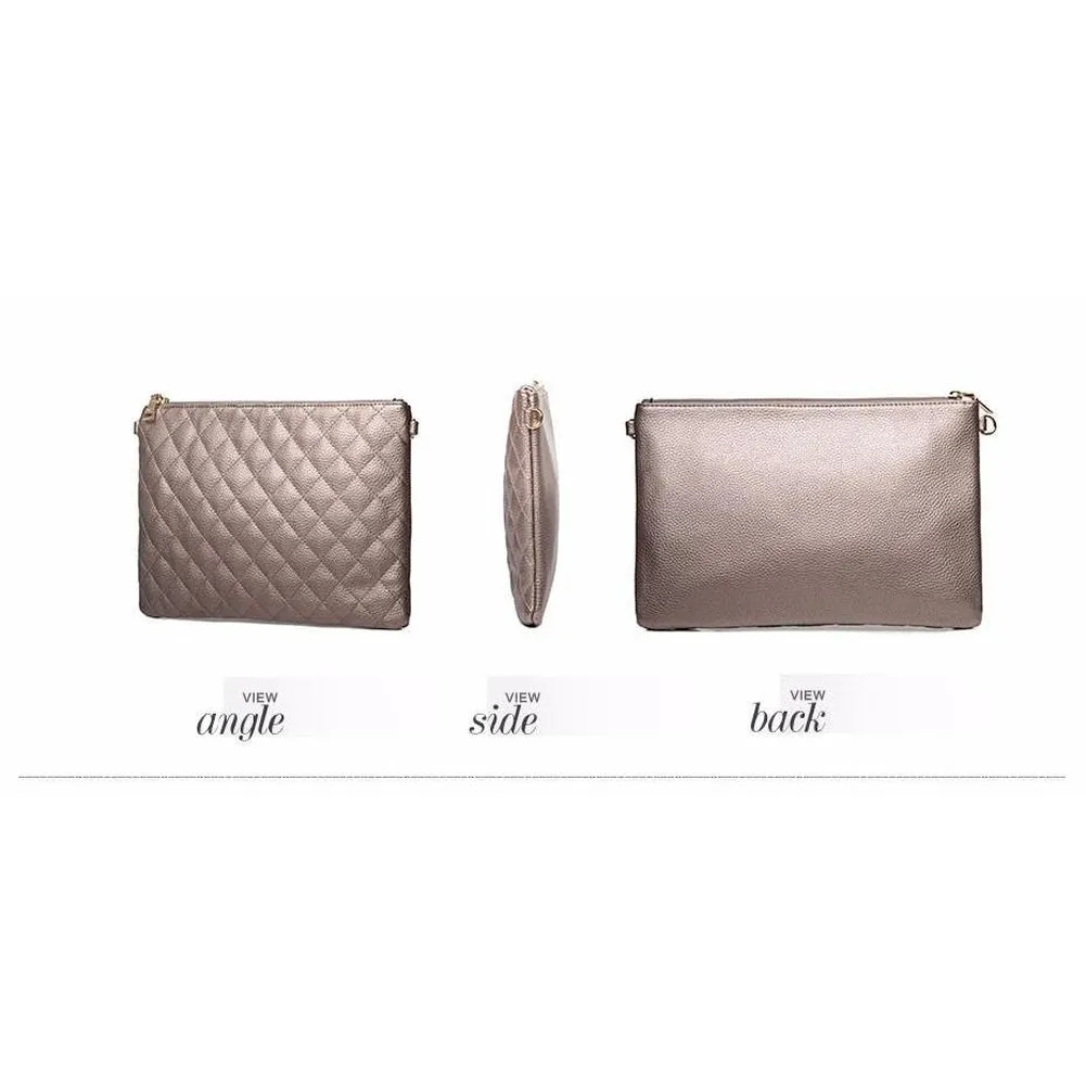 <bold>Tote Crossbody Bag & Purse Set <br>Vegan-Leather