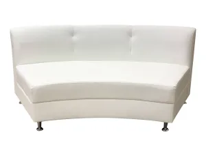 LUXURY ARMLESS SOFA SECTION - WHITE