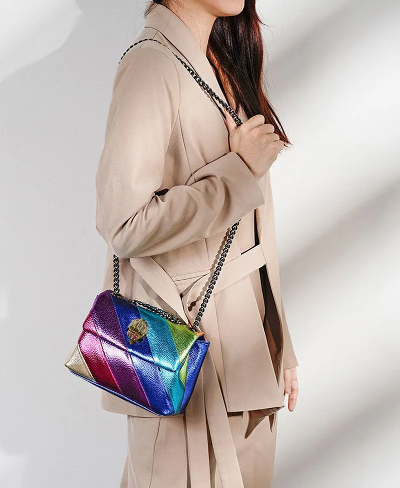 Luxury Contrasting Color Handbag