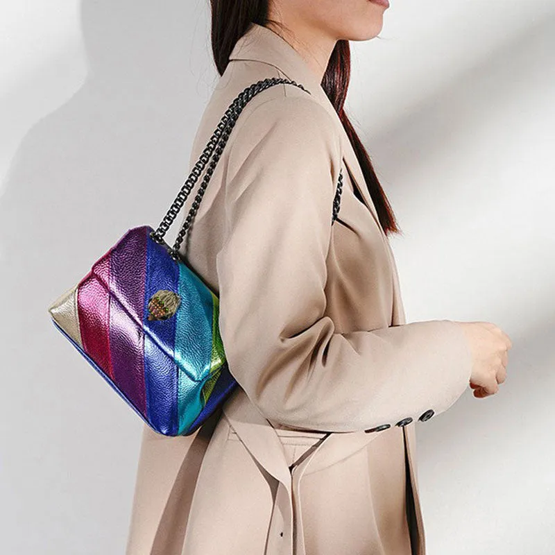 Luxury Contrasting Color Handbag