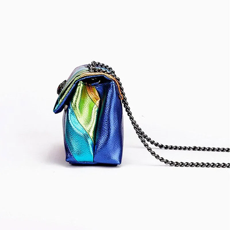 Luxury Contrasting Color Handbag