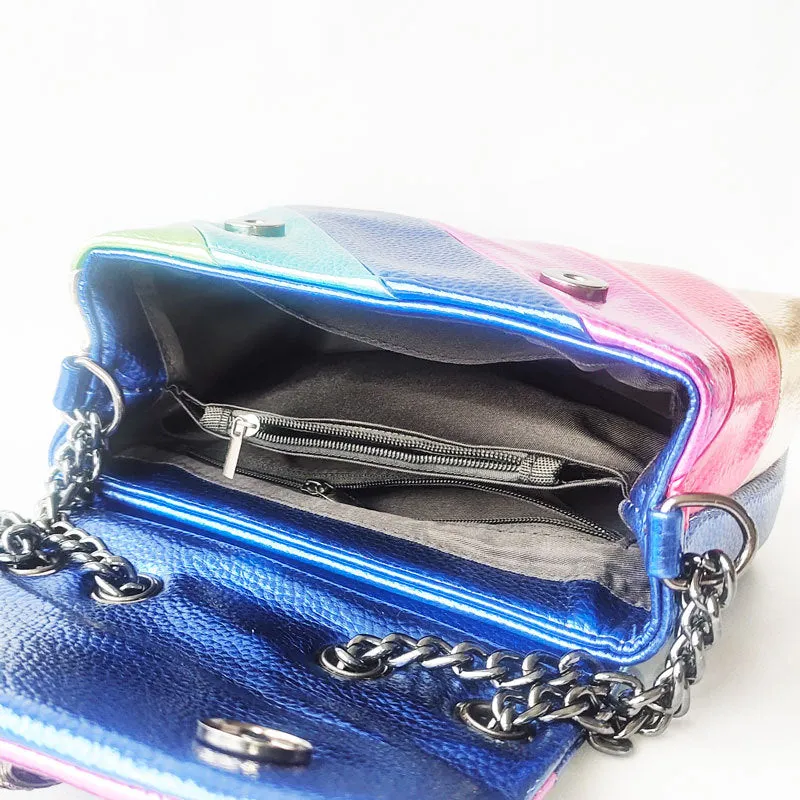 Luxury Contrasting Color Handbag