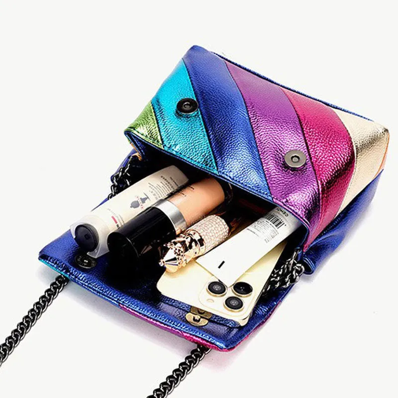 Luxury Contrasting Color Handbag