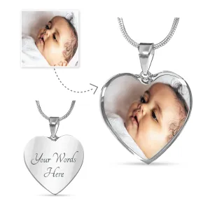 Luxury Heart Photo Necklace