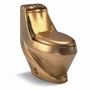 Luxury Modern Gold Silver Toilet Commode