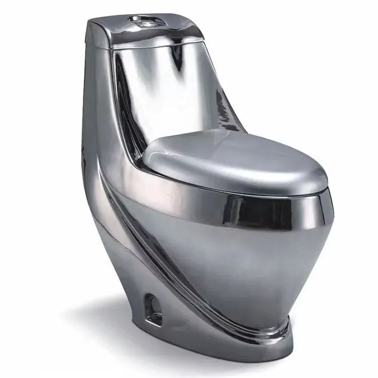 Luxury Modern Gold Silver Toilet Commode