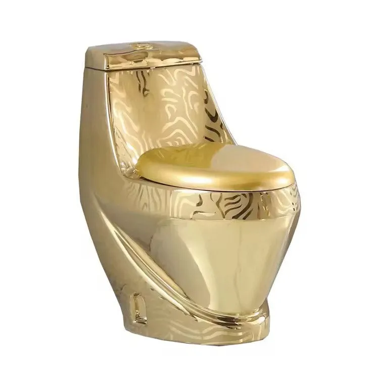 Luxury Modern Gold Silver Toilet Commode