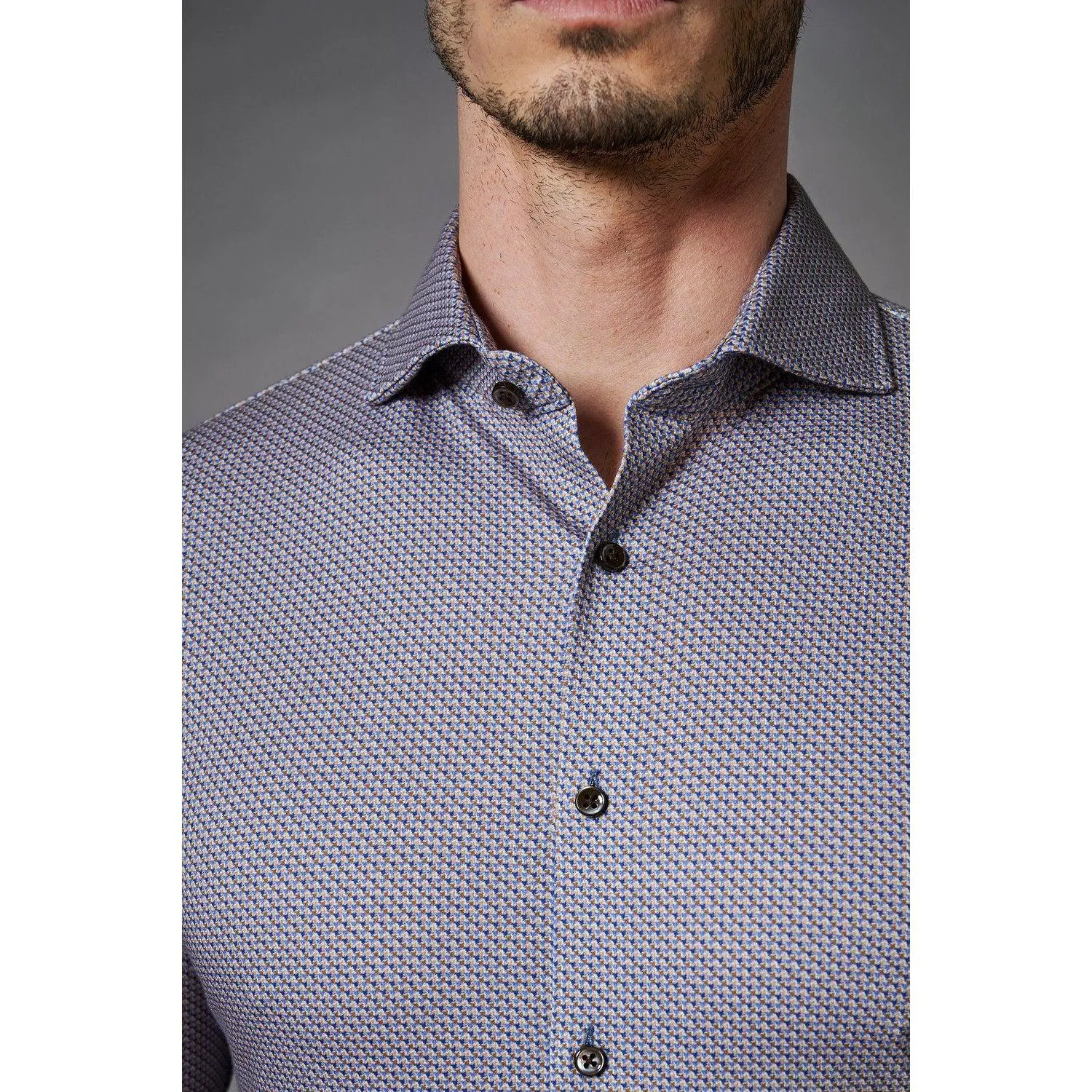 LUXURY PRINT L/S HAI COLLAR
