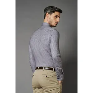 LUXURY PRINT L/S HAI COLLAR