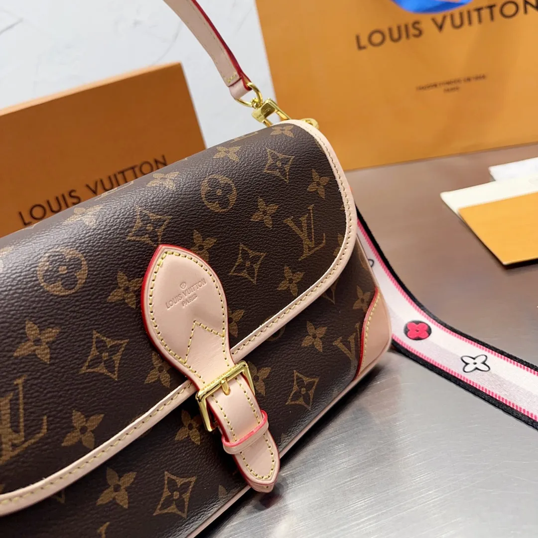 Luxury Printed Colorful Strap Leather Crossbody Handbag