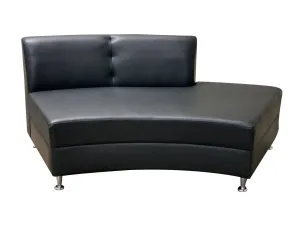 LUXURY SEMI-BACK SECTION - BLACK