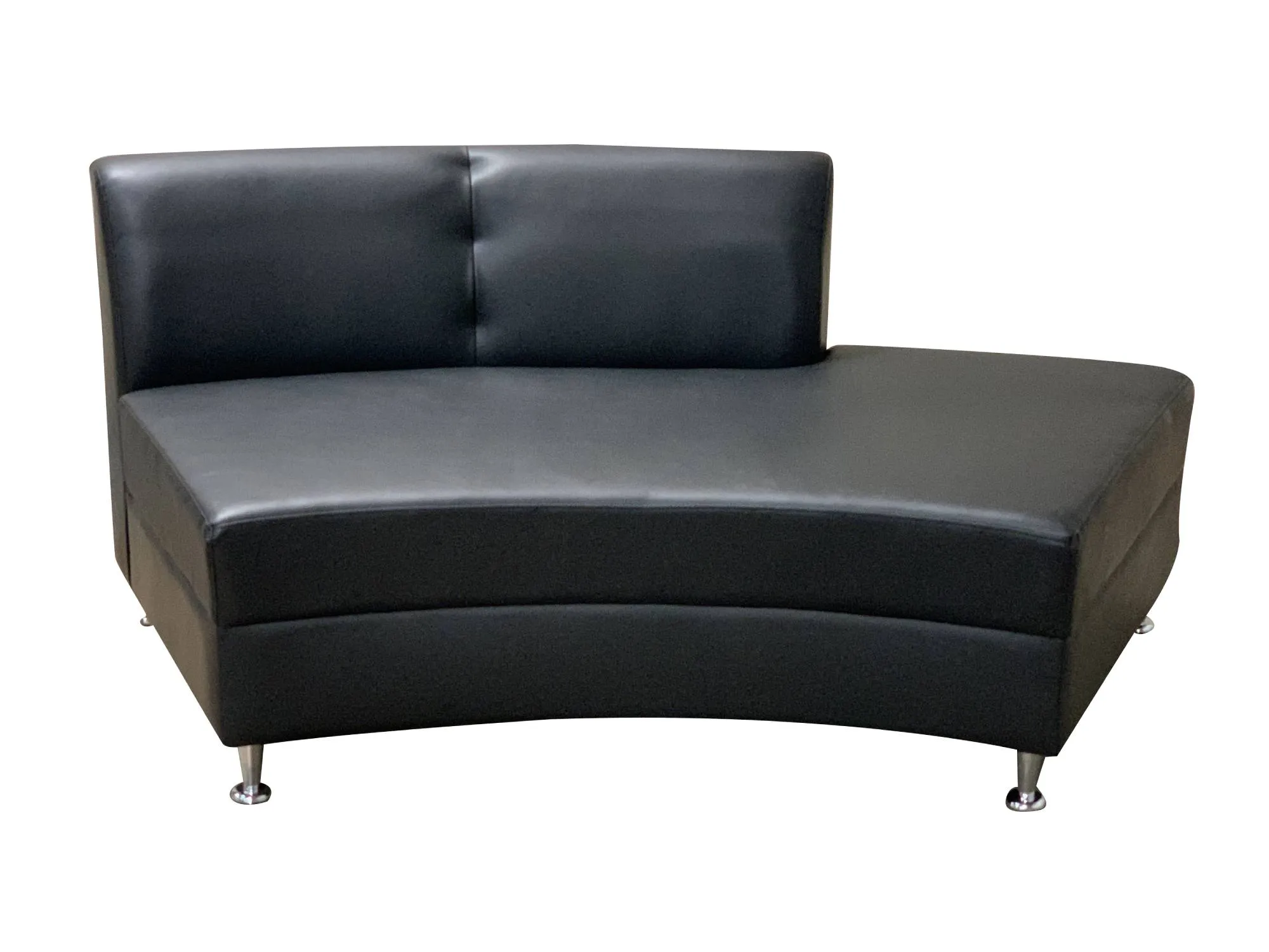 LUXURY SEMI-BACK SECTION - BLACK
