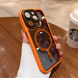 Luxury Shockproof Transparent Magsafe Case For iPhone