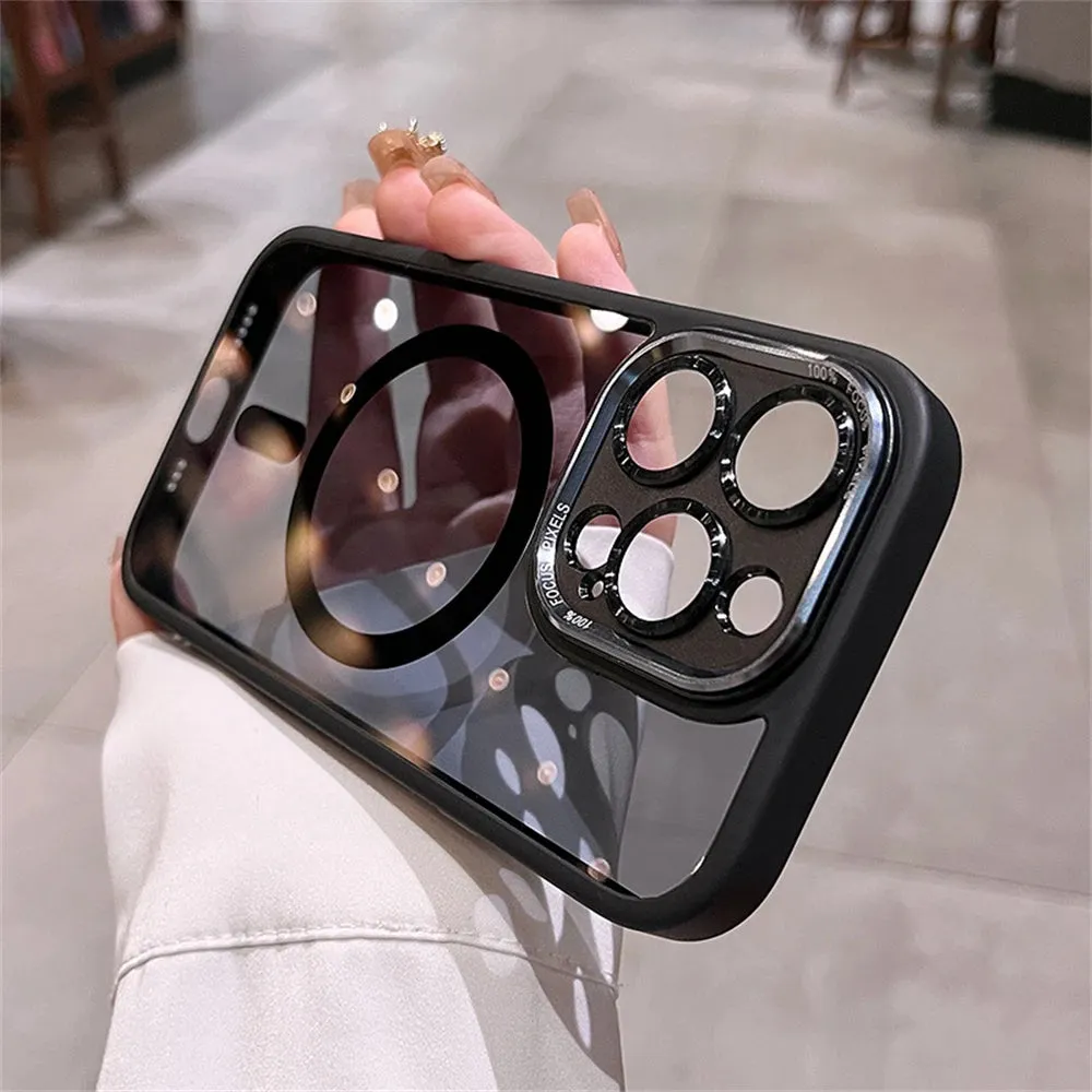 Luxury Shockproof Transparent Magsafe Case For iPhone