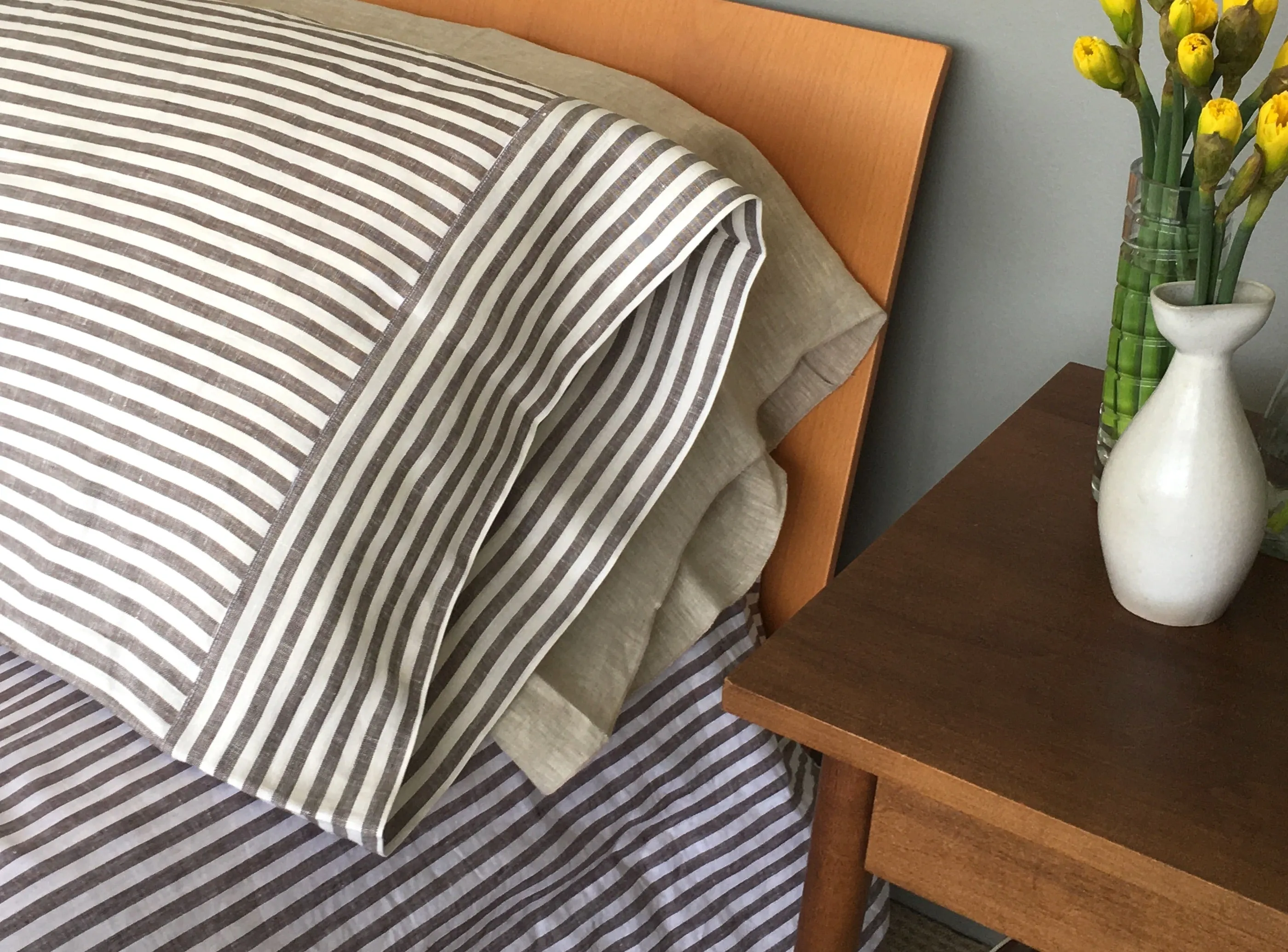 Madrid Stripe Pillowcase Royal Sample