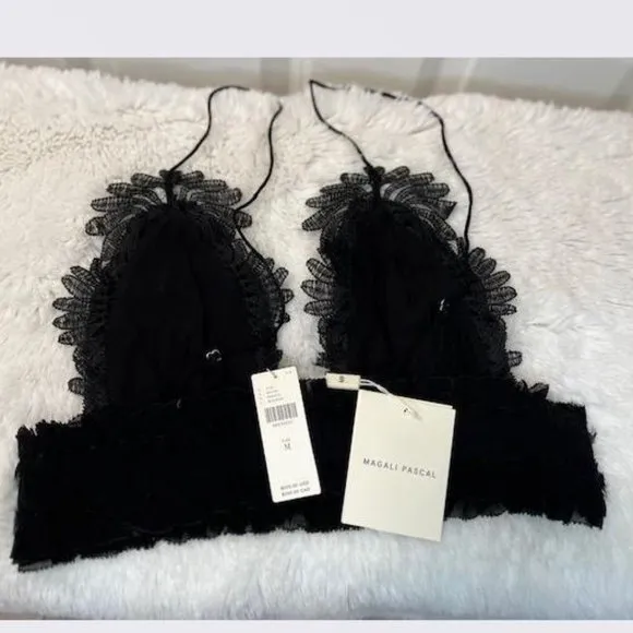 Magali Pascal Lace Cropped Bralette from Anthropologie - Size Med.- New with Tag