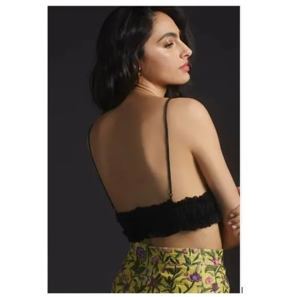 Magali Pascal Lace Cropped Bralette from Anthropologie - Size Med.- New with Tag