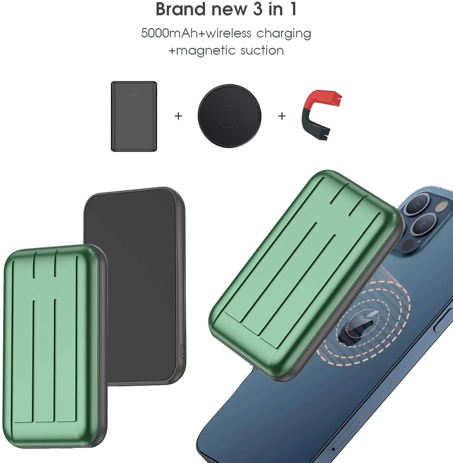 MAGNETIC WIRELESS POWER BANK 5000mAh