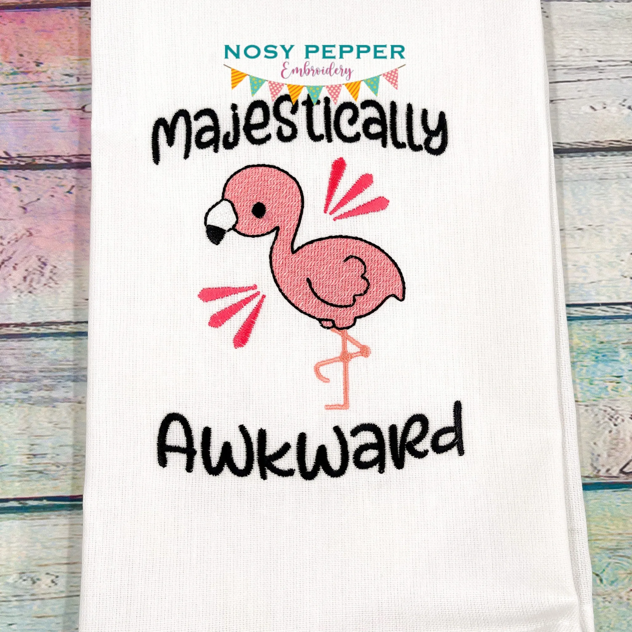 Majestically Awkward Applique machine embroidery design (5 sizes included) DIGITAL DOWNLOAD