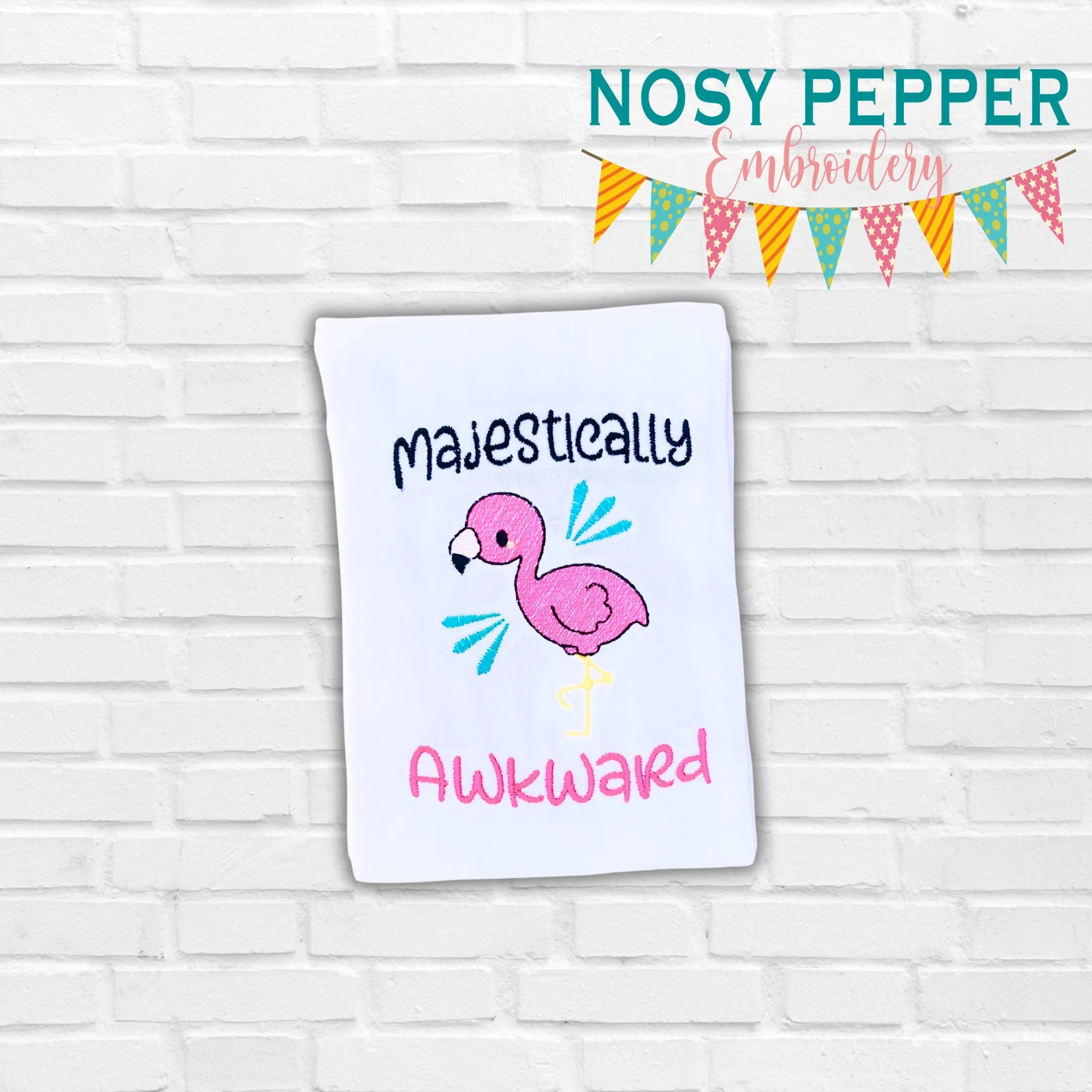 Majestically Awkward Applique machine embroidery design (5 sizes included) DIGITAL DOWNLOAD
