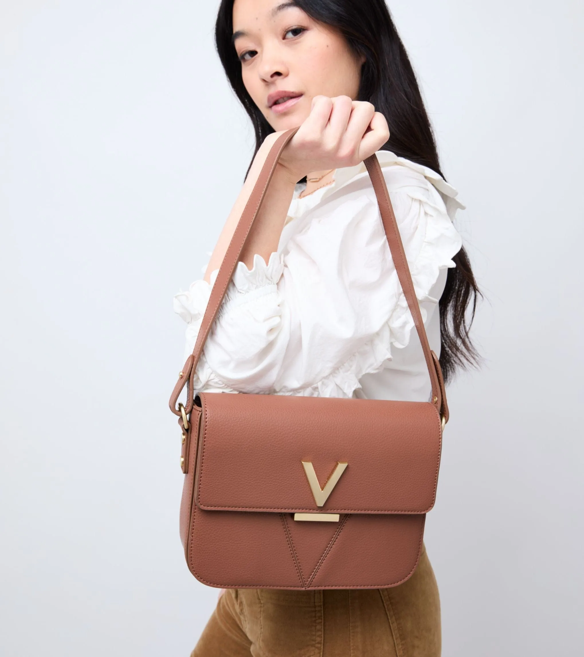 Margot Vegan Bio-Based Bamboo Leather Crossbody | Brown