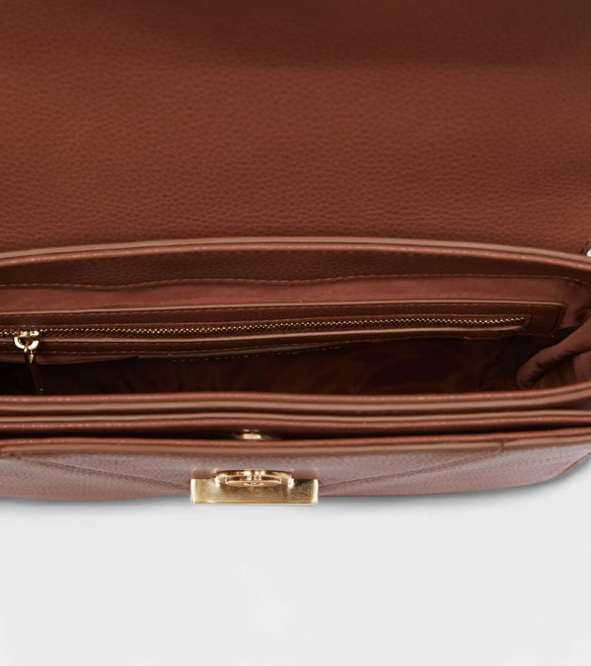 Margot Vegan Bio-Based Bamboo Leather Crossbody | Brown