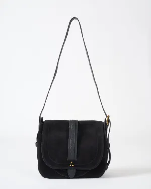mario - black split suede