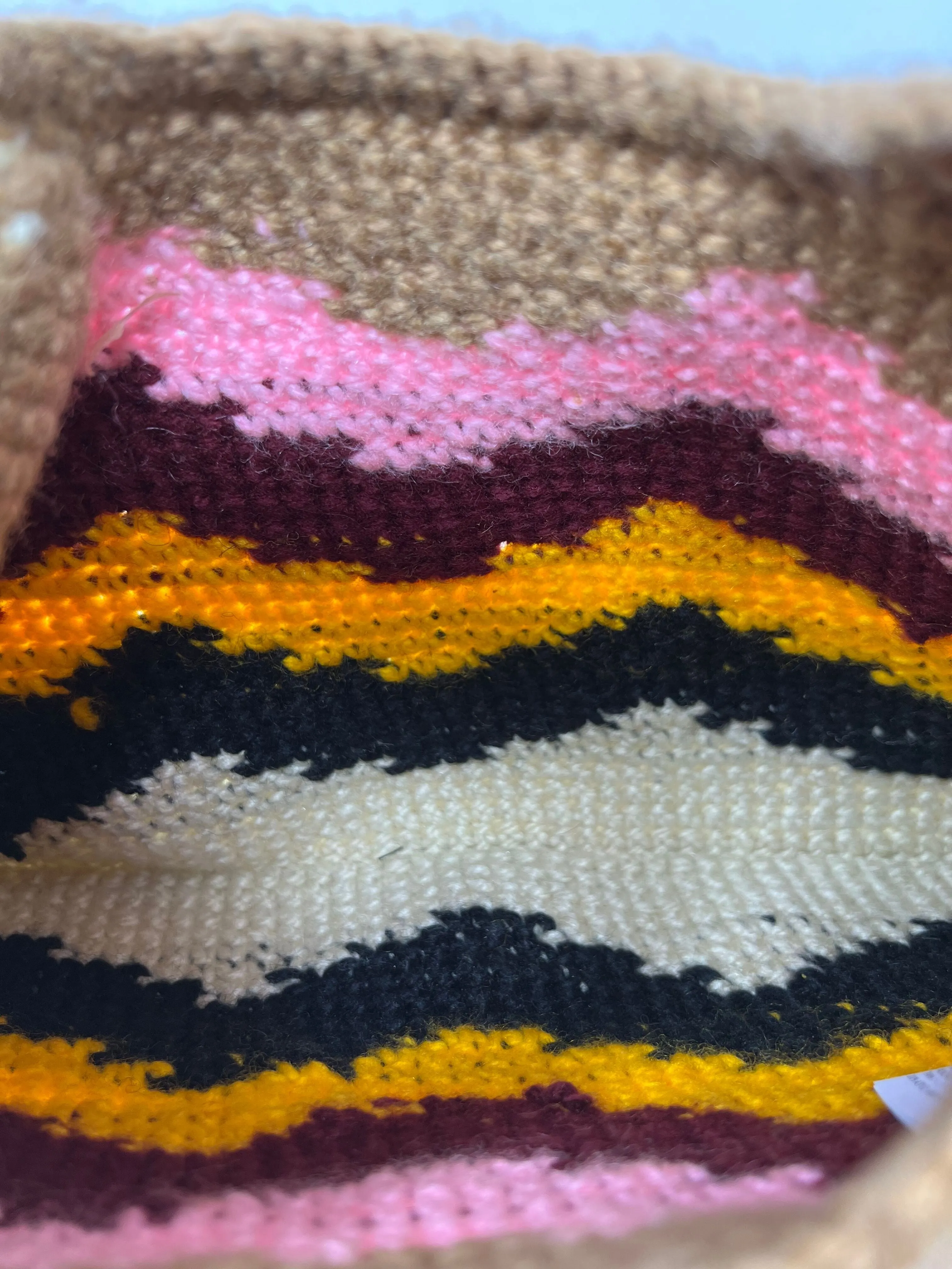 Marni Multi Colored 'Market' Waves Top Handle Bag
