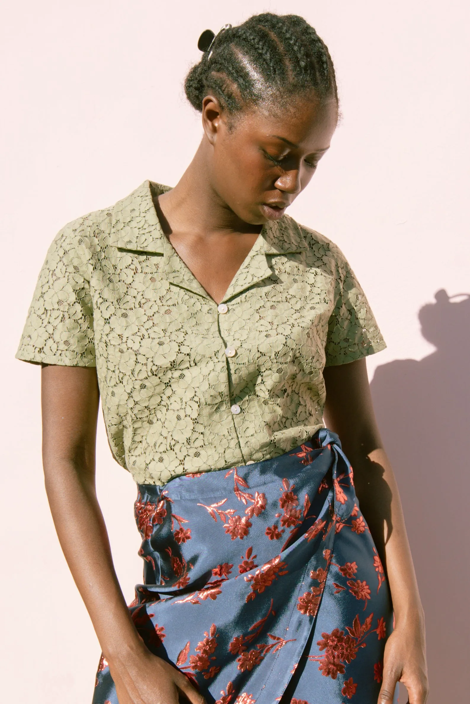 Matcha Lace Lounge Shirt