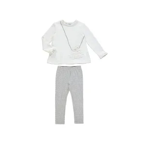 MAYORAL GREY HANDBAG GIRL LEGGING SET