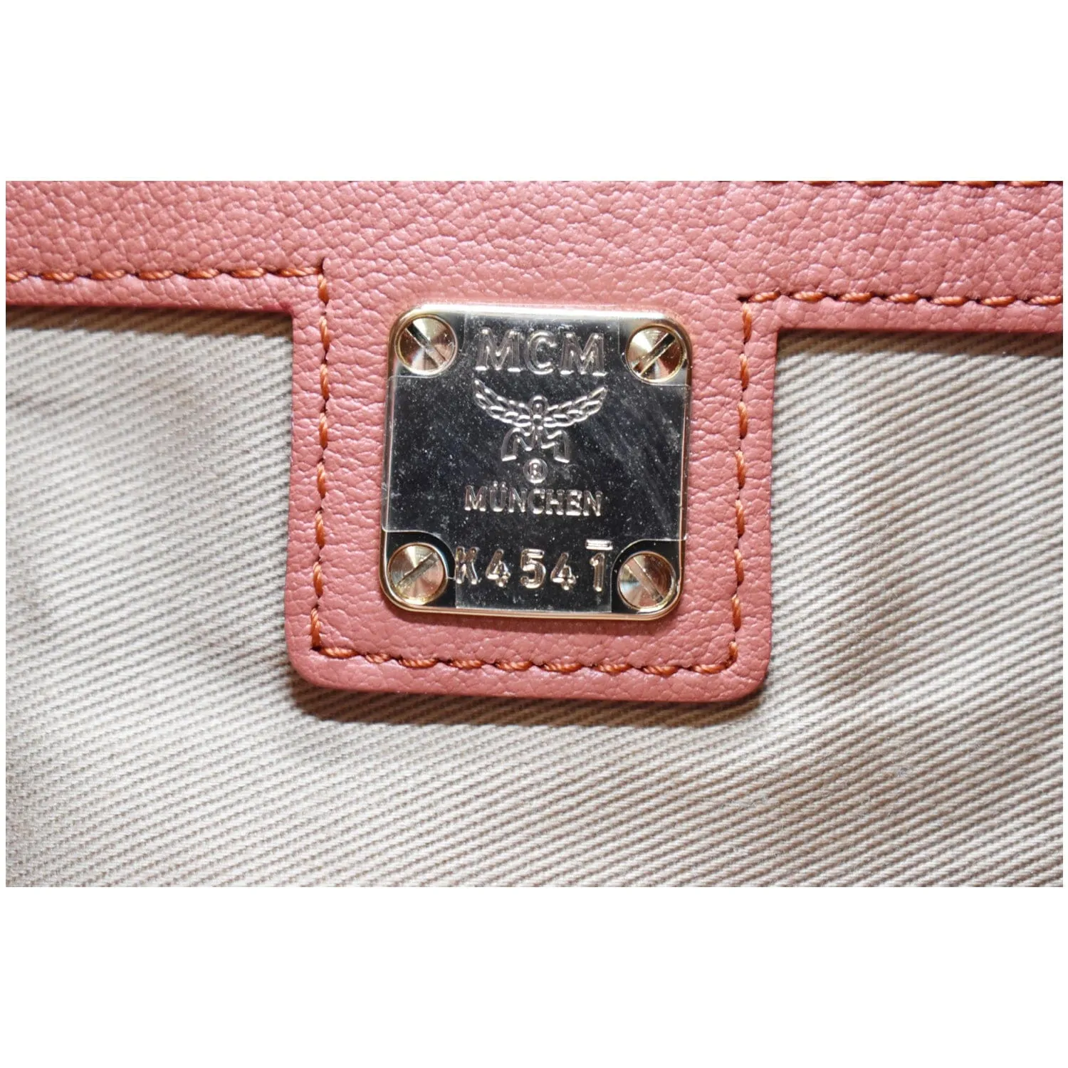 MCM Klara Medium Monogram Leather Hobo Bag Cocoa