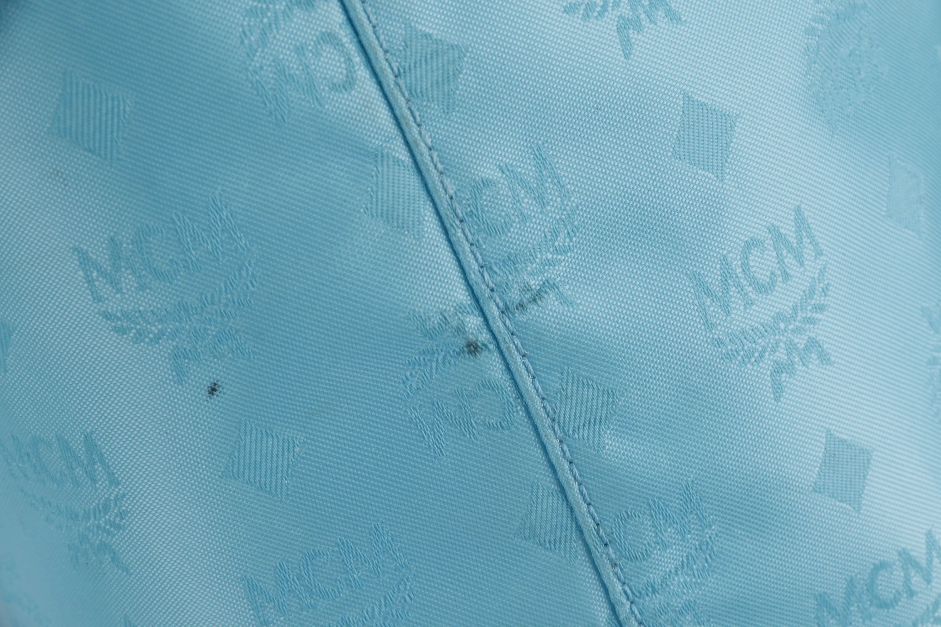 MCM TOTE BAG LARGE BLUE CANVAS, NO DUST COVER