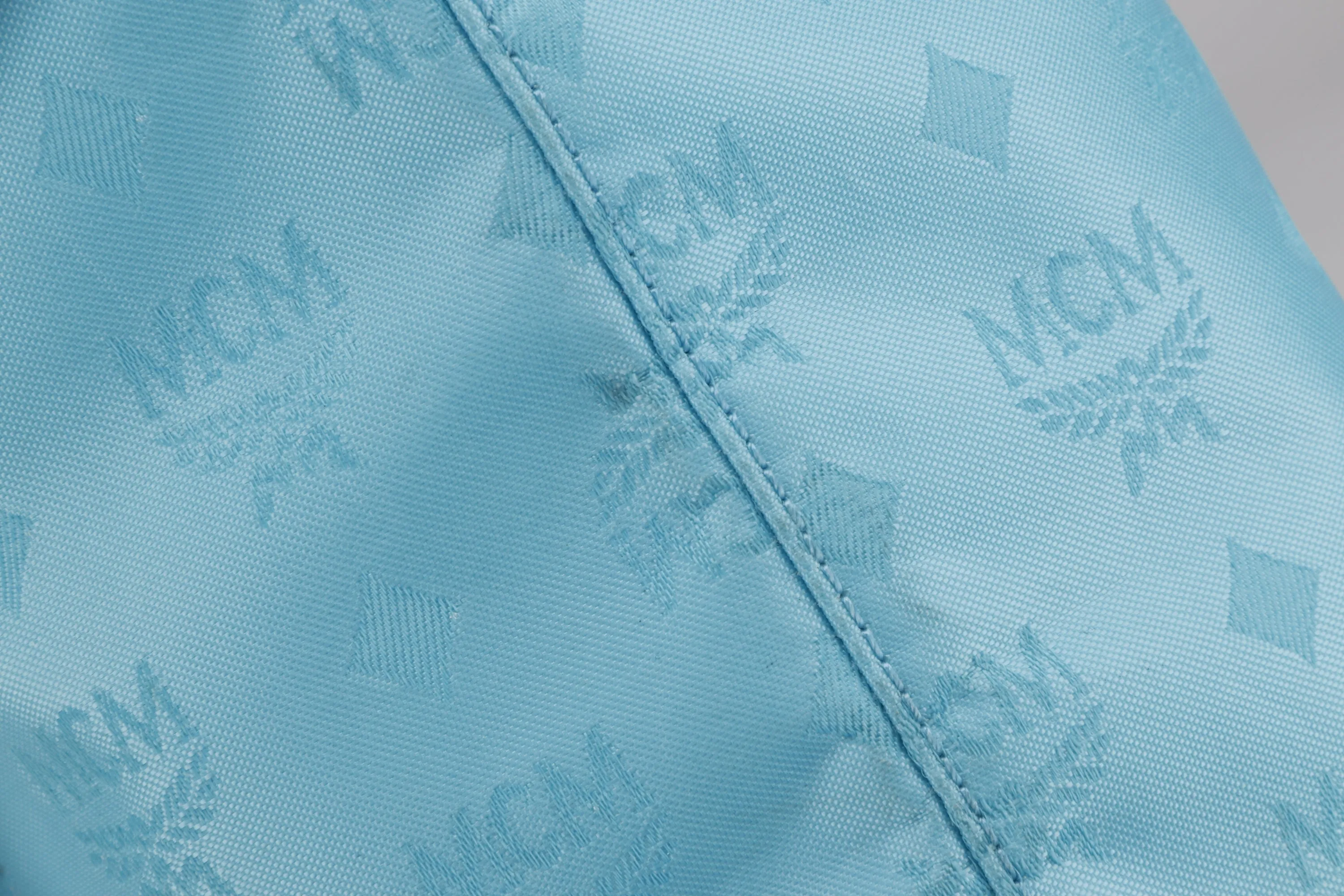 MCM TOTE BAG LARGE BLUE CANVAS, NO DUST COVER