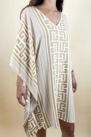 Meandros Kaftan in Gold