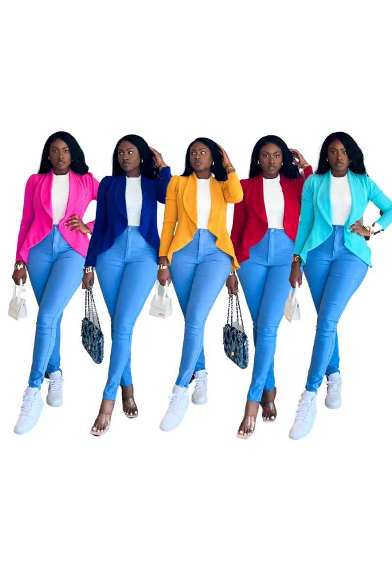 MEET AND GREET BLAZER (AQUA) | TOP
