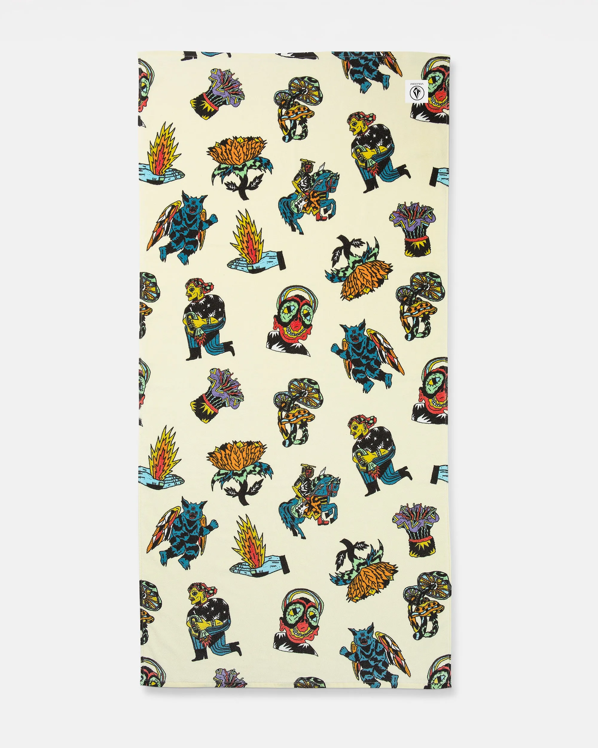 Mens Beach Towel - LIGHT BEIGE