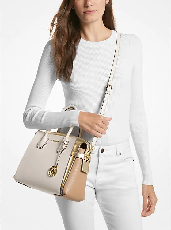 Mercer Medium Color-Block Belted Satchel - Lt Crm Multi