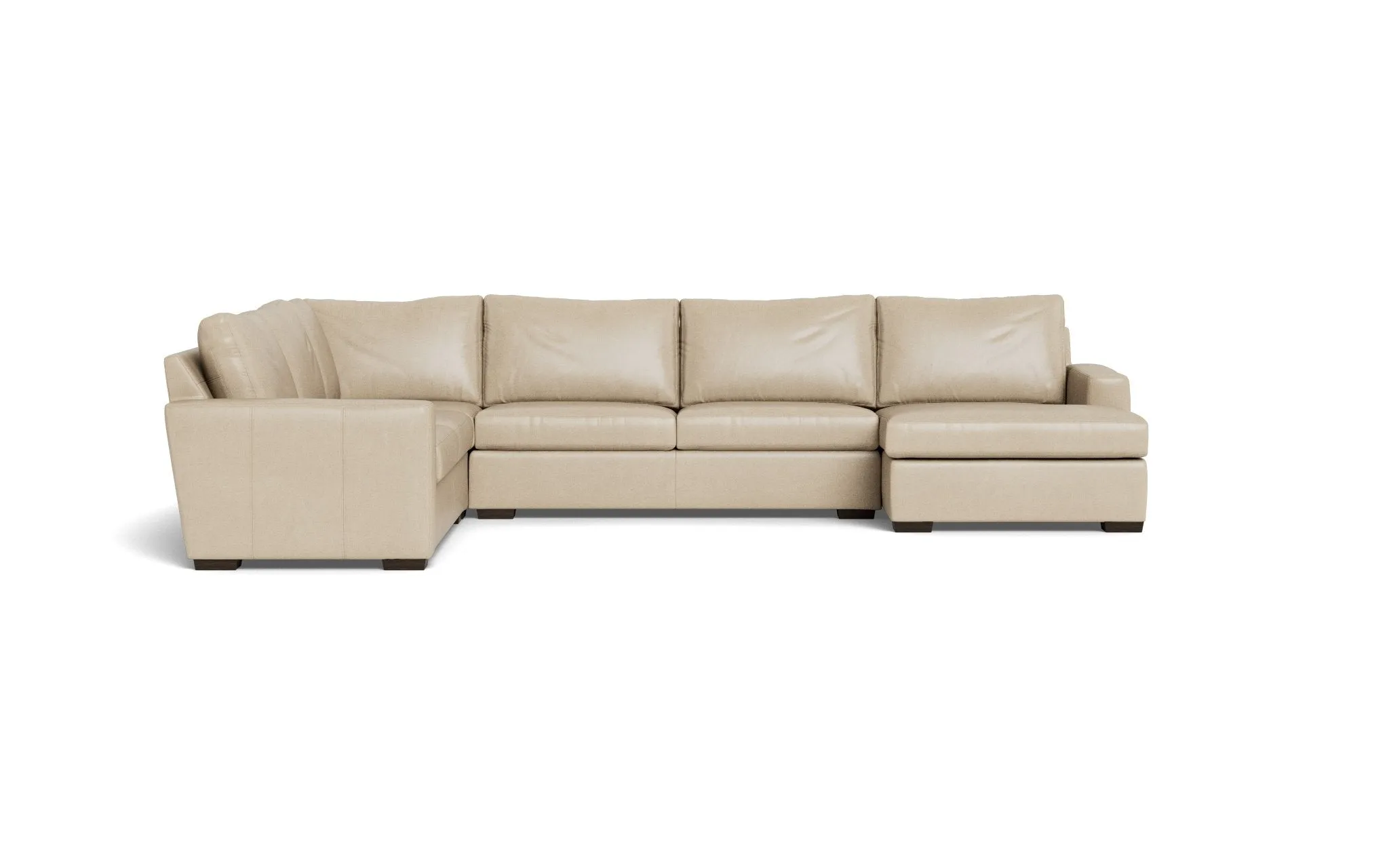 Mesa 156" Leather Corner Sectionals w. Right Chaise