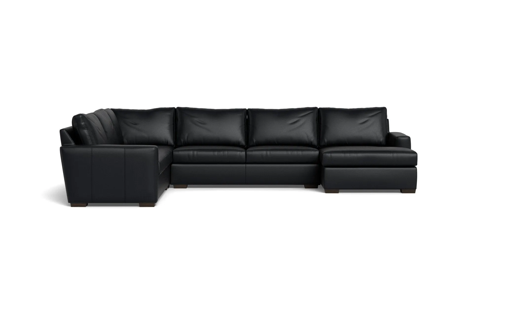 Mesa 156" Leather Corner Sectionals w. Right Chaise