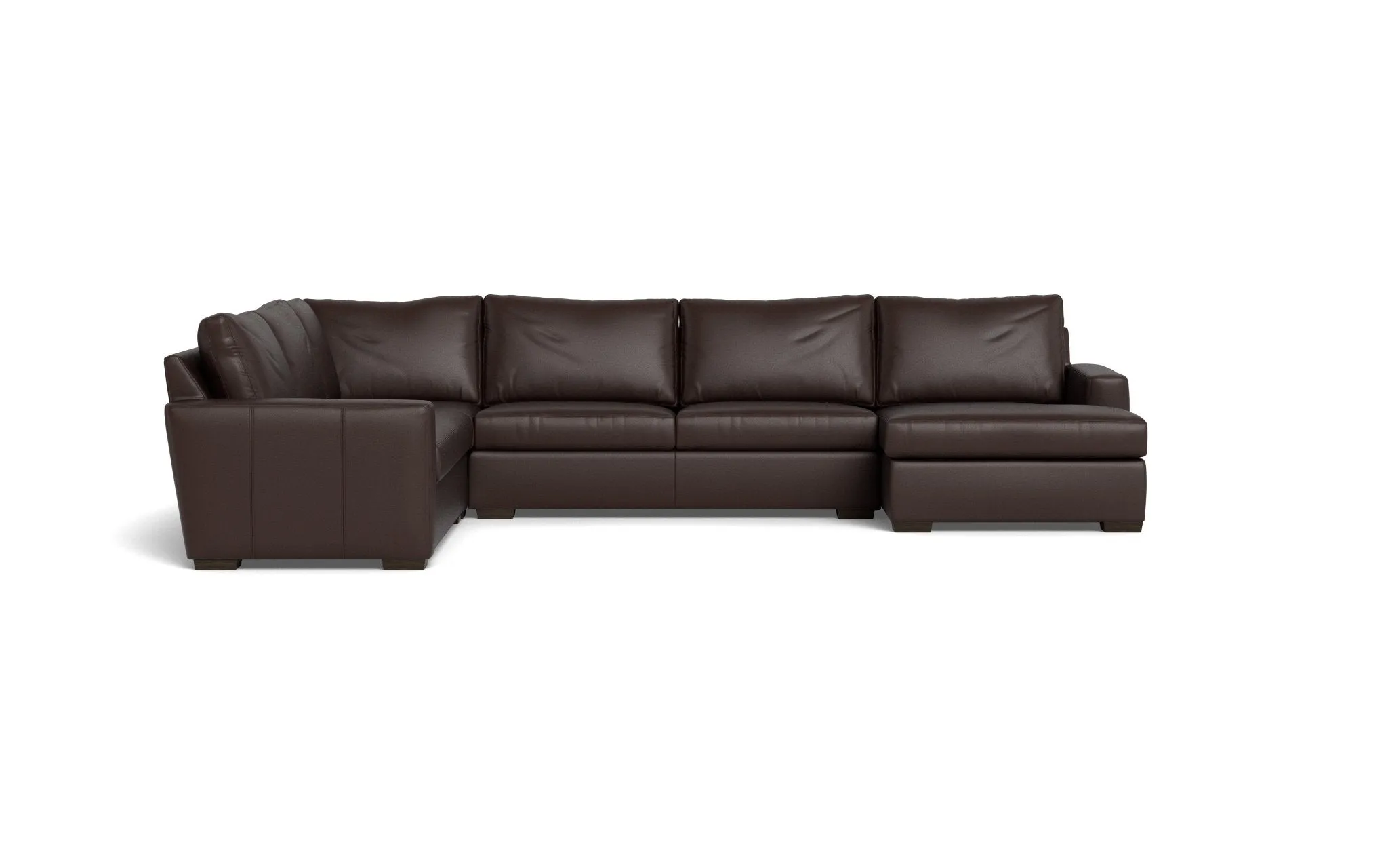 Mesa 156" Leather Corner Sectionals w. Right Chaise