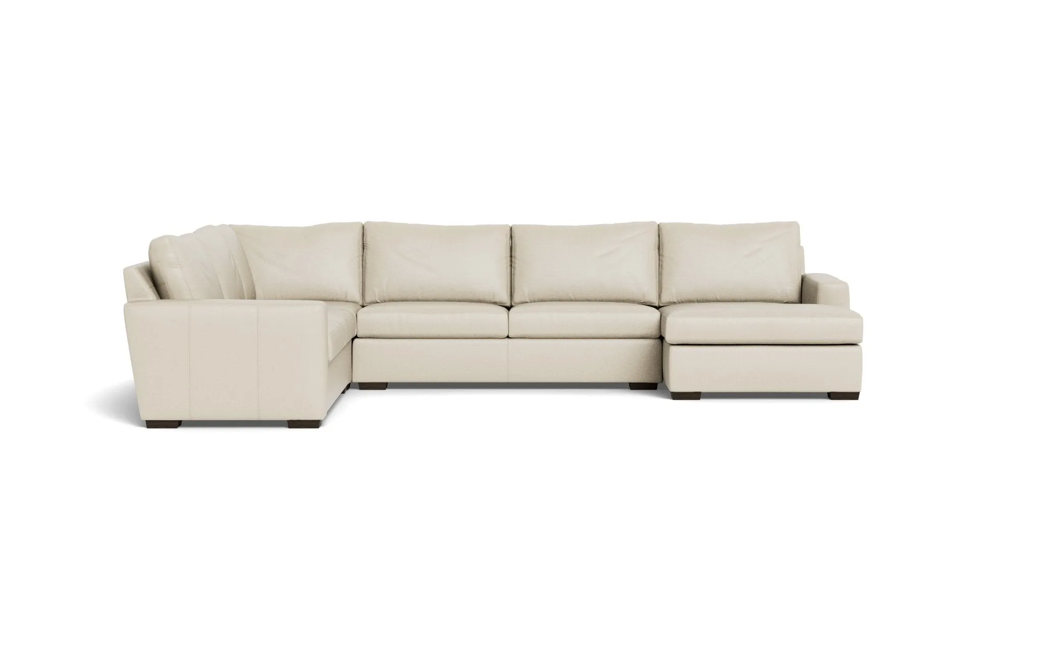 Mesa 156" Leather Corner Sectionals w. Right Chaise
