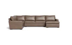 Mesa 156" Leather Corner Sectionals w. Right Chaise