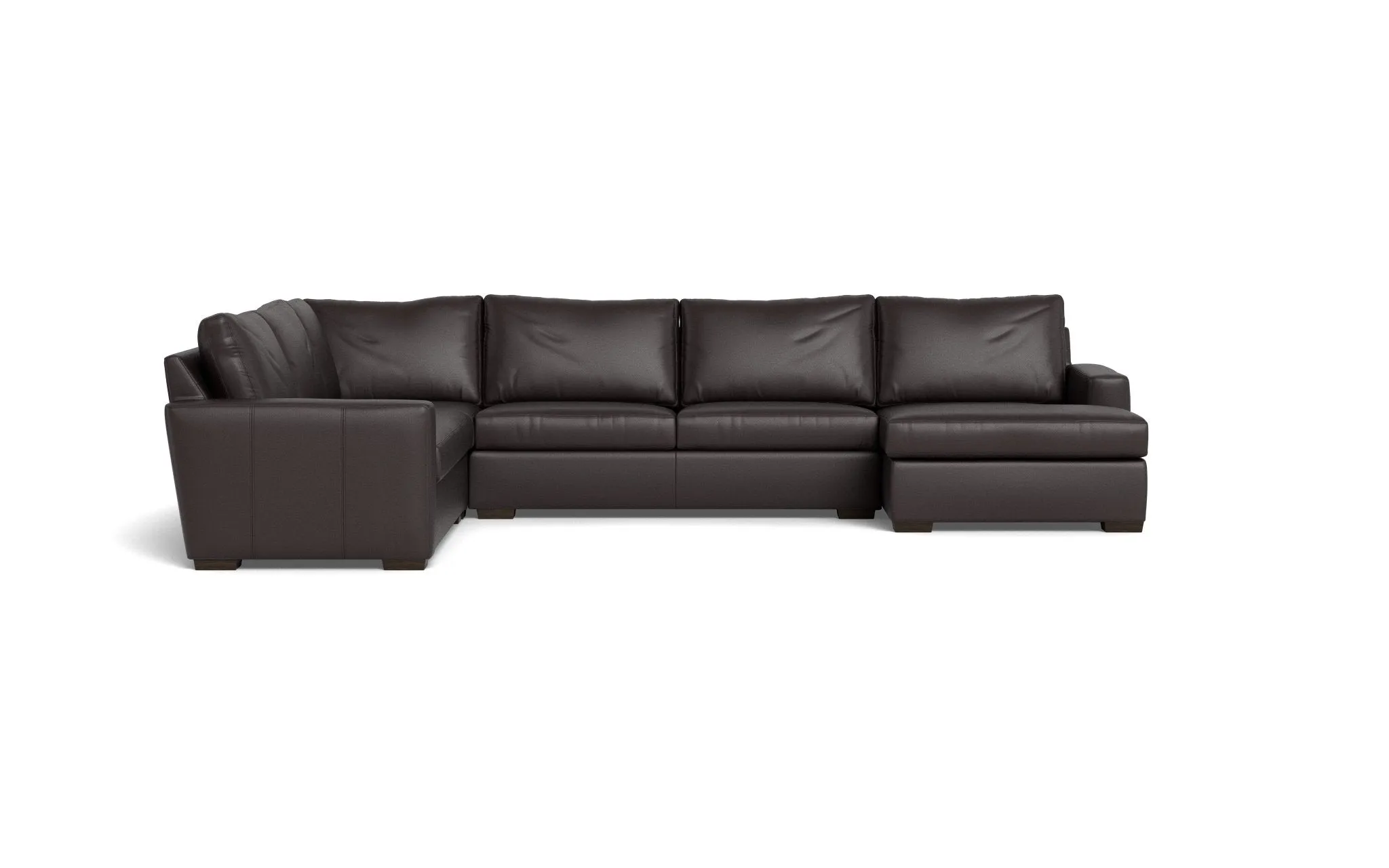 Mesa 156" Leather Corner Sectionals w. Right Chaise