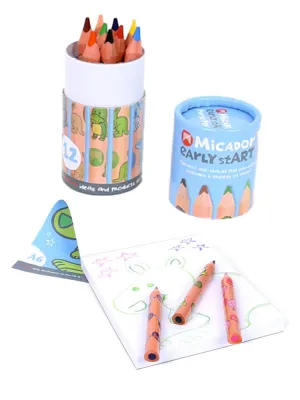Micador early stART - Triangle Pencil Purse Pack - 12 Pack