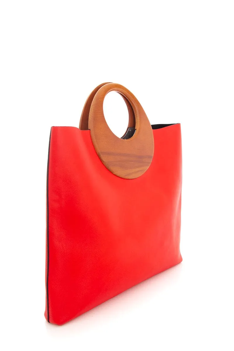 Michael Kors Collection Red Summer Sunset Tote