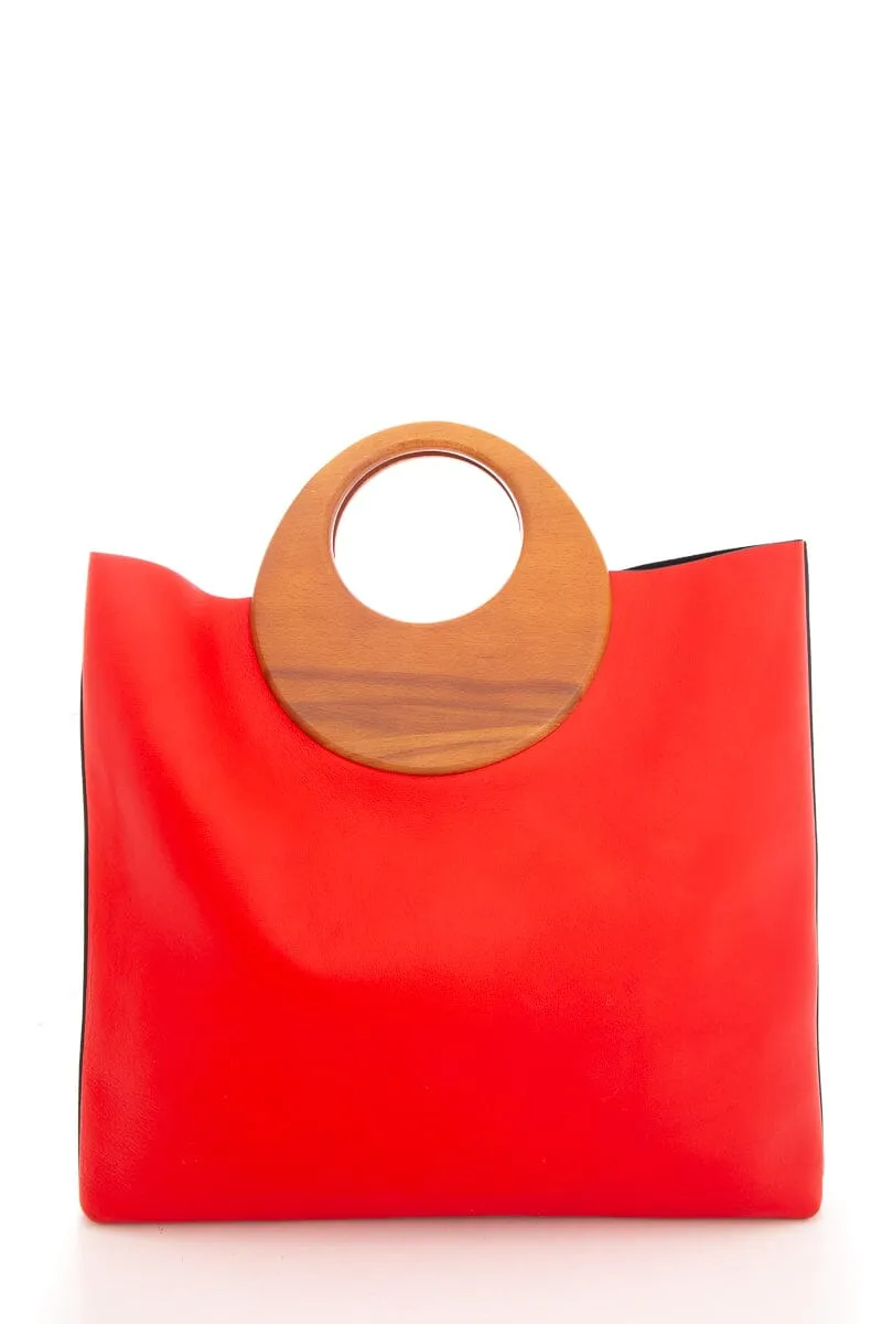 Michael Kors Collection Red Summer Sunset Tote